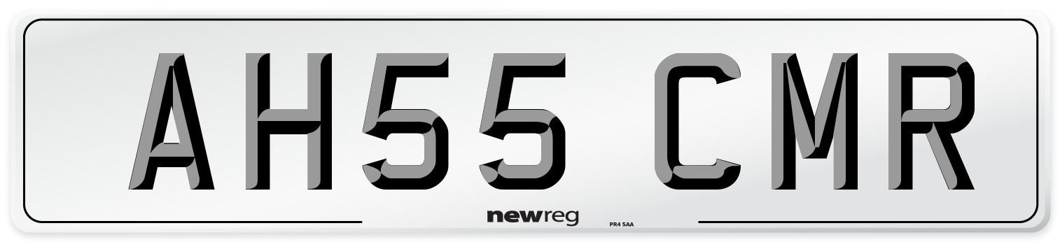 AH55 CMR Number Plate from New Reg